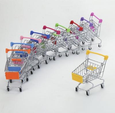 China Eco-friendly Mini Supermarket Hand Trolleys Baby Toy / Kid's Mini Fashion Supermarket Shopping Trolley for sale