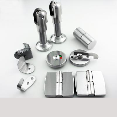 China Modern Cheap Price 201 Stainless Steel Toilet Partition Hardware For Toilet Compartment for sale