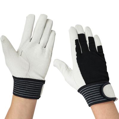 China Thin Leather Mechanics Industrial Gloves For Men Women Leather Working Gloves Work Glove For Yard Weeding Gardening Digging And Pruning for sale