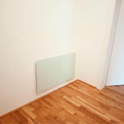 China Electric Far Infrared Radiant Heater In Bathroom Livingroom Hot Sale White Decorative Panel Glass Wall Heater Temperature Controlled for sale