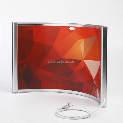 China Hot Selling 2018 Most Efficient Hot Feet Bedroom IR Free Curved Panel Heater for sale