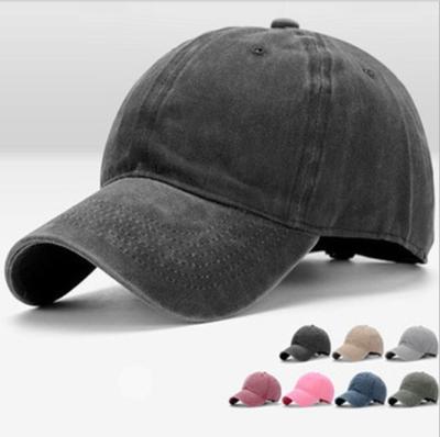 China COMMON Men's Sun Visor Ladies Denim Solid Color Panel Curved Baseball Cap Men's Sun Visor Outdoor Summer Sports Adjustable Hat for sale