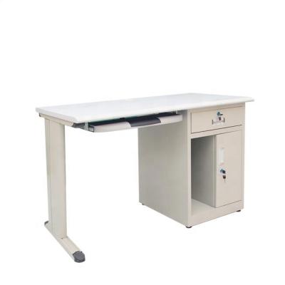 China Factory price rush office computer table desk with metal office desk table with cabinet sale for sale