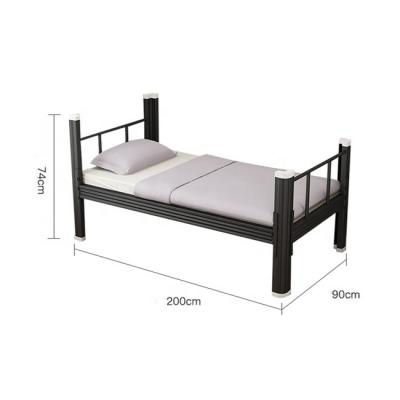 China Dismantle light heavy steel single bed wholesale for girls bedroom furniture household single beds for sale