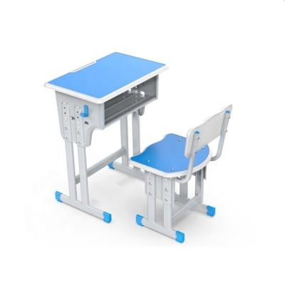 China School Desk Chair Furniture Student Environmental Friendly All Back Blue Primary Table Chairs With Study Nail Desk for sale