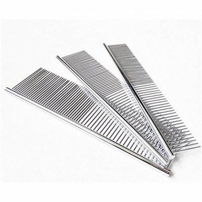 China Stocked Professional Pet Stainless Steel Dog Grooming Knotted Comb for sale