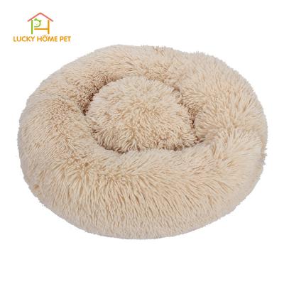 China Removable Cover Eco Pet Couch Bed For Medium Large Dogs, Fluffy Warm Plush Donut Pet Bed Cat Sleeping Bed Washable For Small Animal for sale