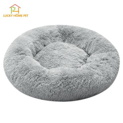 China Removable Blanket Medium Large Small Dogs Calming Anti-Anxiety Donut Hairy Waterproof Breathable Bed Around Cat Bed For Sale for sale