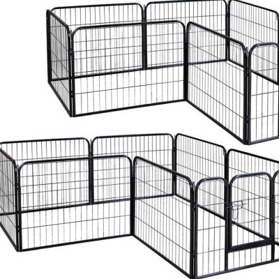 China Factory Supplier Stocked Wholesale Metal Dog Cage Kennel Folding Dog Crate for sale