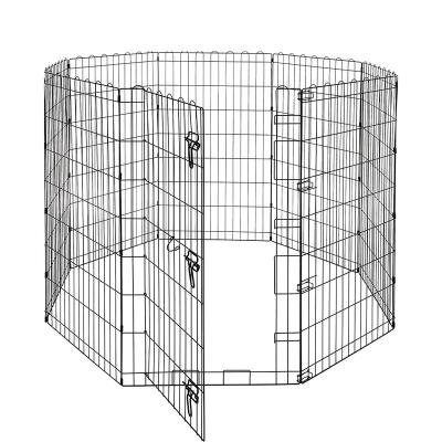 China 8 Panels Galvanized Wire Metal Mesh Breathable Animal Cages Fence Fence Welded Rabbit Playpen for sale