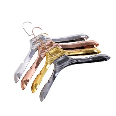 China HIGH END HANGER Plastic dress hanger 2022 hot style  Personalized Luxury Rose Gold Hangers for Cloths Plastic for sale