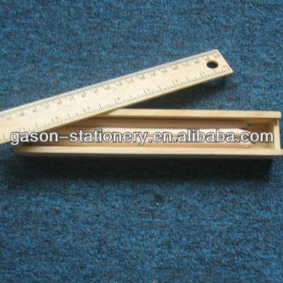 China Color pencil wooden ruler set with box GCP-17 for sale