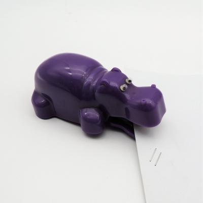 China Cute Hippo Grass Animal Hippo Stapler Student Kids Gift Set Stationery for sale