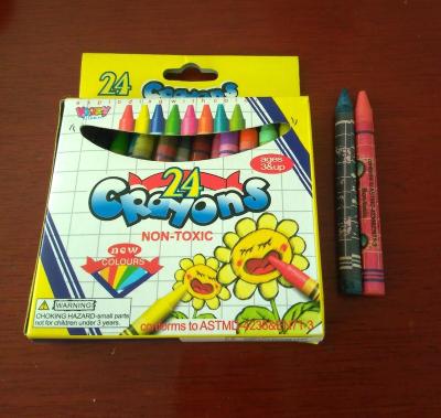 China Factory Wholesale Bright Colors GASON Customized Non-Toxic 12PCS Wax Crayons In Bulk for sale