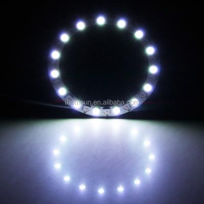 China Residential factory price 80mm led pixel ring light rgb 5050 smd sk6812 ws2812 hunting halo rings for sale