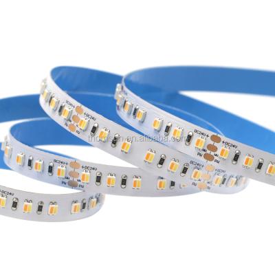 China Double WW+CW DC24V LE TDC SMD3527 120leds/m Hotel White Adjustable Flexible Led Strip for sale