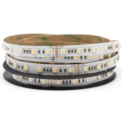 China Residential RGB+CCT LED Strip 5050 60led/m 12v 24volt 5 in 1 Chips CW+RGB+WW Flexible Strip for sale