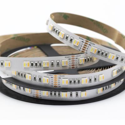 China LANDSCAPE dual rgb+cw+ww led strip 12v 24v 5050SMD 5 in 1 led strip for sale