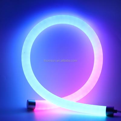 China LANDSCAPE Digital LED Strip Lights Neon Flexible Tube 25mm 360 Degree 12V Dream Color for sale