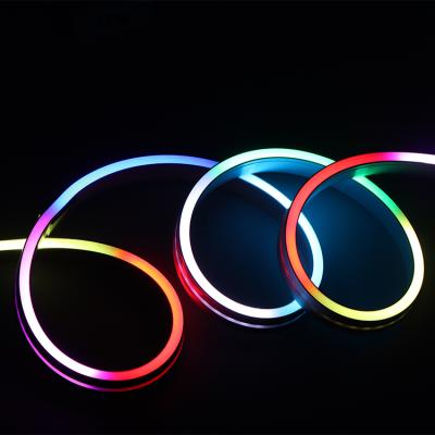 China Accessible theme park flexible rgb 5v SK6812IC neon led strip light for sale