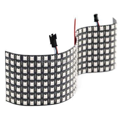 China Residential custom precise array 8*32 ws2812b RGB led dot matrix arduino led display for sale