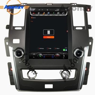 China AOONAV Car Vertical Screen 2 Din 12.1 Inch DVD Navigation For Nissan Patrol 2016-2019 Pure support carplay around view camera 12.1 inch for sale