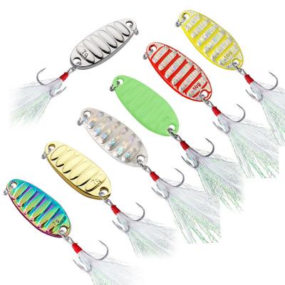 China Wholesale Outdoor 1.5g 25g Pike Metal Spinner High Quality Groundbait Fishing Activity Fishing Lures Spoon for sale