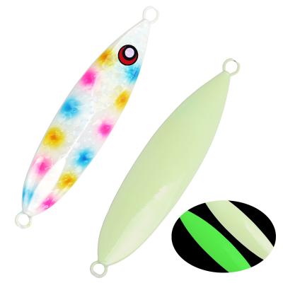 China OEM Outdoor Customizable Luminous Saltwater Activity Fishing Jig.lures Slow Sinking Sea Bait Boat Fishing Jig.lures 250g 15cm for sale