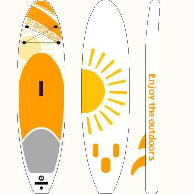 China New Design OEM ODM Factory Manufacture 11ft Paddle Board Body Board Unisex Inflatable Surfboard For Fishing Yoga for sale