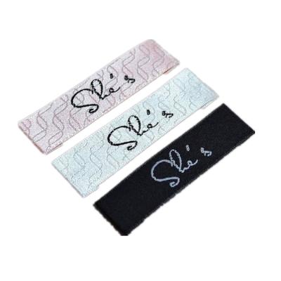 China Sustainable Woven Laundry Labels And Tags For Apparel Trademark for sale