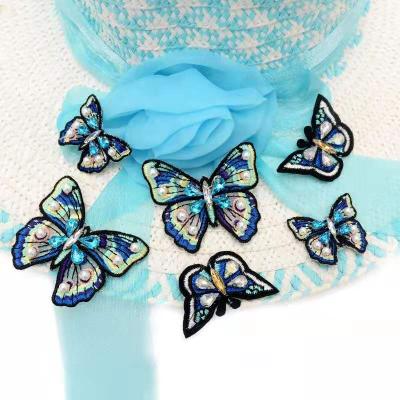 China Viable Handmade Butterfly Embroidery Patch / Custom Embroidered Patches for sale