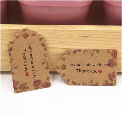 China The Lovingly Handmade Label Wrapping Paper Viable Gift Hang Tags Garment Tag for sale