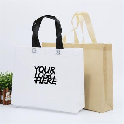 China Handled Print Eco Friendly Customized Recyclable Promotional Non Woven Shopping Bag for sale