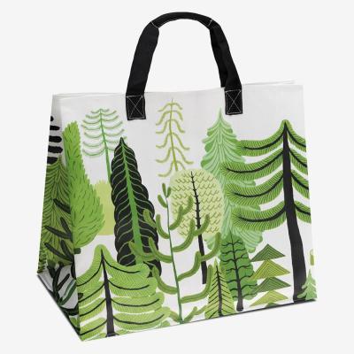 China Eco Friendly Handled Recycle Reusable Grocery PP Laminated Non Woven Fabric Tote Shopping Bags for sale