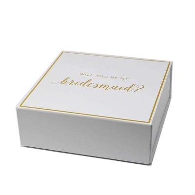 China Customized Recycled Materials Luxury Paper Packaging Cardboard Hand Made White Gift Box Beautiful for sale