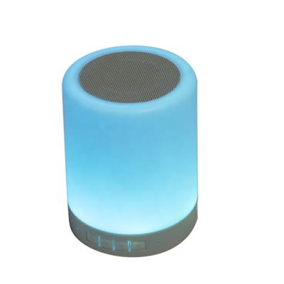 China No Touch LED Lamp Speaker Digital Wireless Blue Tooth Speaker RGB Lamp Portable BT Speaker for sale