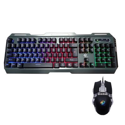 China Hot Selling Colorful Lights Gaming Multimedia Keys Waterproof 104 Keys LED Multimedia Gaming Keyboard Backlit Cable Mechanical Keyboard for sale