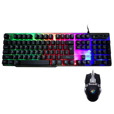 China High Quality Multimedia Keys Keyboard Computer Accessories Waterproof 104 Keys Multimedia Keyboard RGB Backlit Cable Gaming Mechanical Keyboard for sale