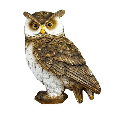 China Resin Owl Figurine Europe Home and Garden Decoration Statue for sale