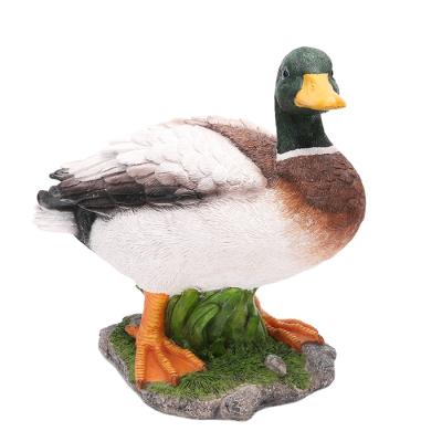 China Europe polyresin home decoration duck statue figurines and resin wild duck statue for sale