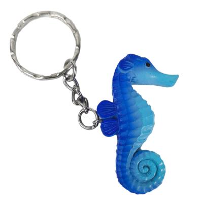 China Resin seahorse key chain key chain souvenir/souvenir tourism promotion tourists tourist gift promotion gift for sale