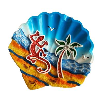 China Resin Scallop Ashtray Keepsake Epoxy Opens Custom Resin Promotion Gift for sale