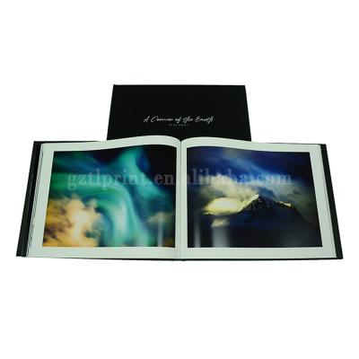 China paper & Cardboard book printing service good quality photo book soft lamination coffee table book printing with embossing for sale