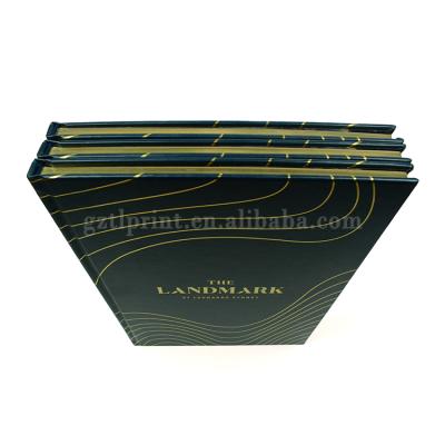 China paper & Cardboard Hardcover Leather Book Printing Service Luxury Book PU Photo Book Printing With Gold Foiling for sale