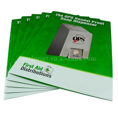 China paper & Cardboard Softcover Book Printing Full Color A4 Brochure Printing With Saddle Stitching for sale