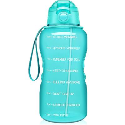 China New Style Viable 1 Gallon Motivational Water Bottle with Time Marker and Straw, 1 Gallon Tritan BPA Free Water Bottle for sale