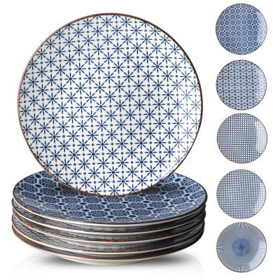 China Sustainable High Quality Porcelain Dinnerware Plate Sets Bulk Ceramic Plates For Home for sale