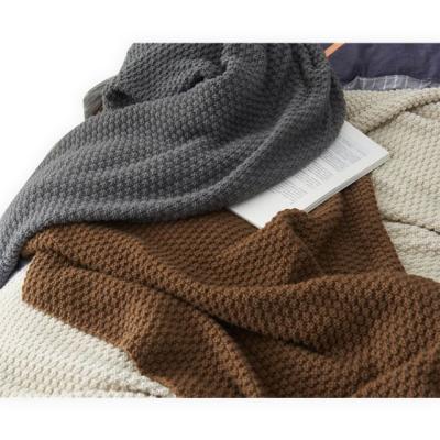 China Wholesale Anti-pilling Knit Pure Color Soft Thin Blanket - Throw, Charcoals for sale