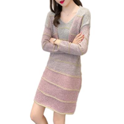 China Anti-pilling Knitted Vest Two Piece Sets New Spring Popular Dress Sweater Cardigan Set for sale