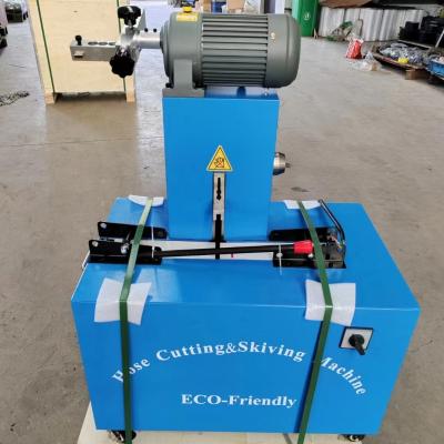 China 350mm*2.8mm Automatic Hose Cutting And Skiving Machine With 2850 RPM Motor for sale